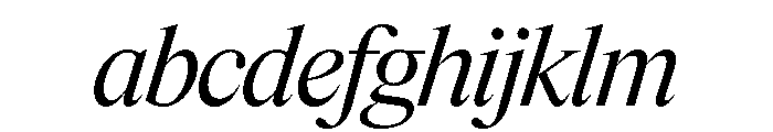 Items RegularItalic FONT