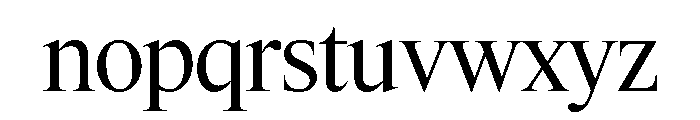 Items Regular Font LOWERCASE