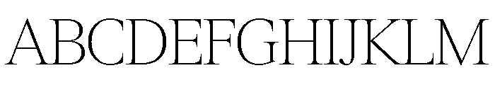 Items Thin Font UPPERCASE