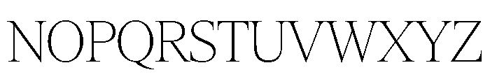 Items Thin Font UPPERCASE