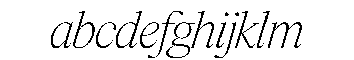 Items ThinItalic FONT
