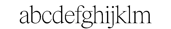 Items Thin FONT