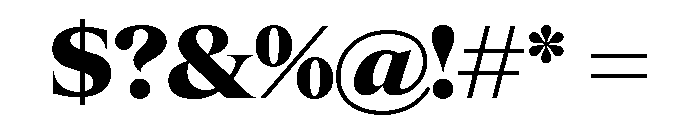 Items WideBlack Font OTHER CHARS