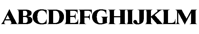 Items WideBlack Font UPPERCASE