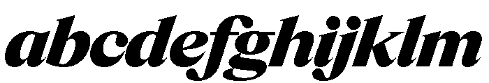 Items WideBlackItalic FONT