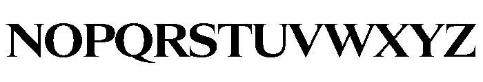 Items WideBold Font UPPERCASE