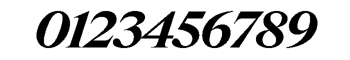 Items WideBoldItalic Font OTHER CHARS