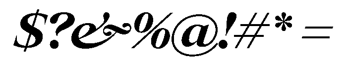 Items WideBoldItalic Font OTHER CHARS