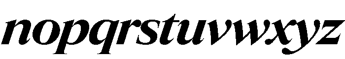 Items WideBoldItalic Font LOWERCASE