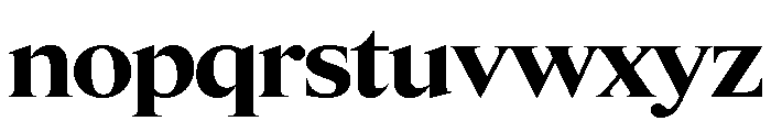 Items WideBold Font LOWERCASE