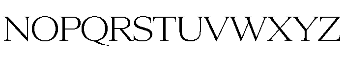 Items WideLight Font UPPERCASE