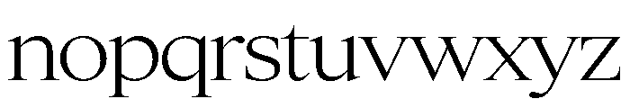 Items WideLight Font LOWERCASE