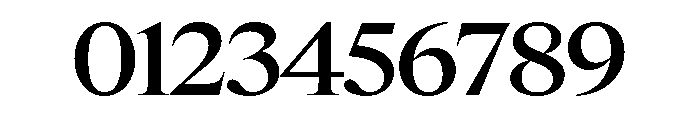 Items WideMedium Font OTHER CHARS