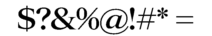 Items WideMedium Font OTHER CHARS
