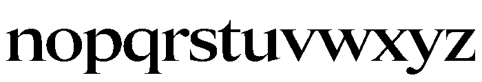 Items WideMedium Font LOWERCASE