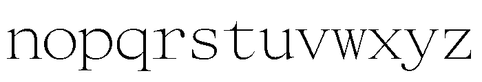 Items WideMonospaced Font LOWERCASE