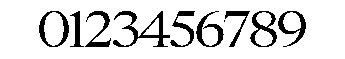 Items WideRegular Font OTHER CHARS