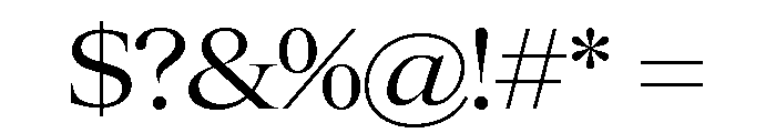 Items WideRegular Font OTHER CHARS