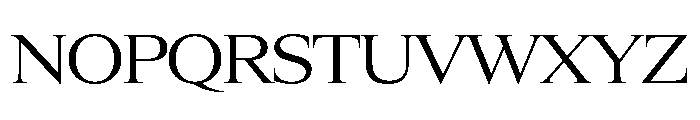 Items WideRegular Font UPPERCASE