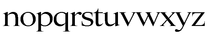Items WideRegular Font LOWERCASE