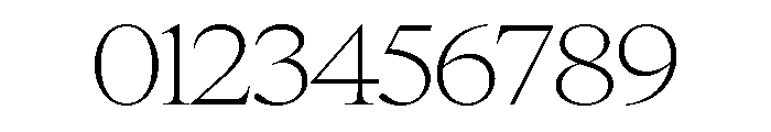 Items WideThin Font OTHER CHARS