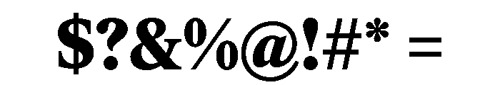 ItemsText Black Font OTHER CHARS