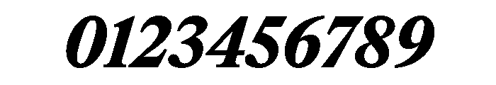 ItemsText BlackItalic Font OTHER CHARS