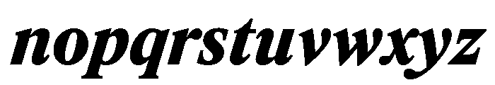 ItemsText BlackItalic Font LOWERCASE