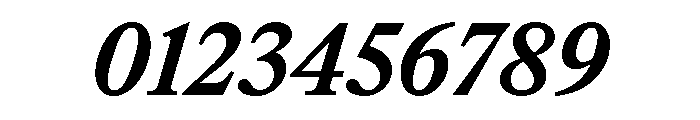 ItemsText BoldItalic Font OTHER CHARS