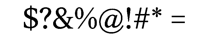 ItemsText Book Font OTHER CHARS