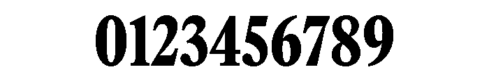 ItemsText CondensedBlack Font OTHER CHARS