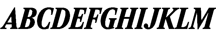 ItemsText CondensedBlackItalic Font UPPERCASE