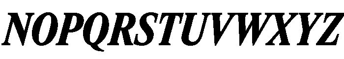 ItemsText CondensedBlackItalic Font UPPERCASE