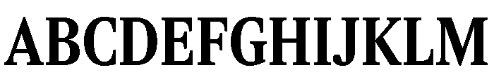 ItemsText CondensedBold Font UPPERCASE