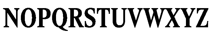 ItemsText CondensedBold Font UPPERCASE