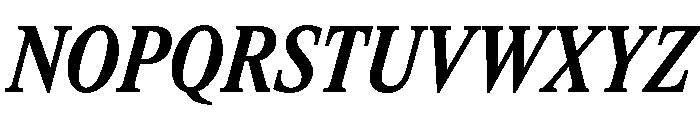 ItemsText CondensedBoldItalic Font UPPERCASE