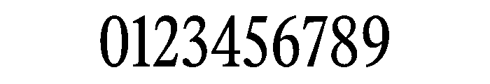 ItemsText CondensedBook Font OTHER CHARS