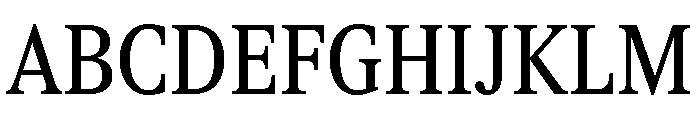 ItemsText CondensedBook Font UPPERCASE