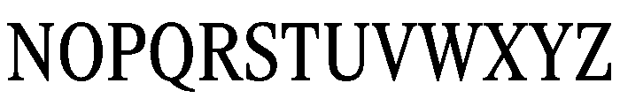 ItemsText CondensedBook Font UPPERCASE