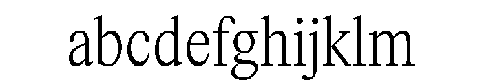 ItemsText CondensedLight FONT