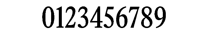 ItemsText CondensedMedium Font OTHER CHARS