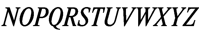 ItemsText CondensedMediumItalic Font UPPERCASE