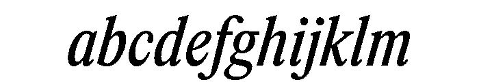 ItemsText CondensedMediumItalic FONT