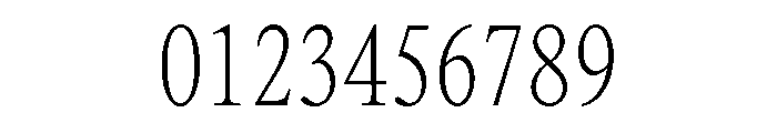ItemsText CondensedMonospaced Font OTHER CHARS