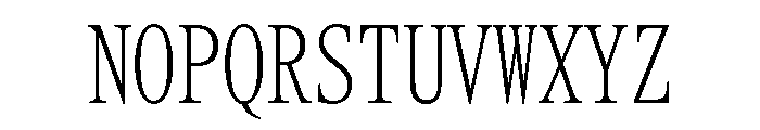 ItemsText CondensedMonospaced Font UPPERCASE