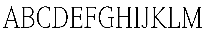 ItemsText CondensedThin Font UPPERCASE