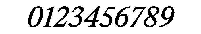 ItemsText MediumItalic Font OTHER CHARS