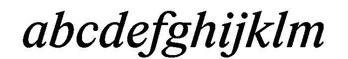ItemsText MediumItalic FONT