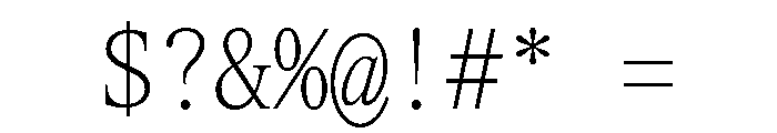 ItemsText Monospaced Font OTHER CHARS