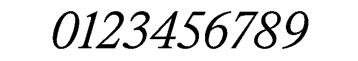 ItemsText RegularItalic Font OTHER CHARS